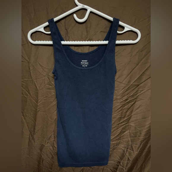 Old Navy Simple Navy Blue Stretchy Tank Size XS Womens US - Picture 4 of 5